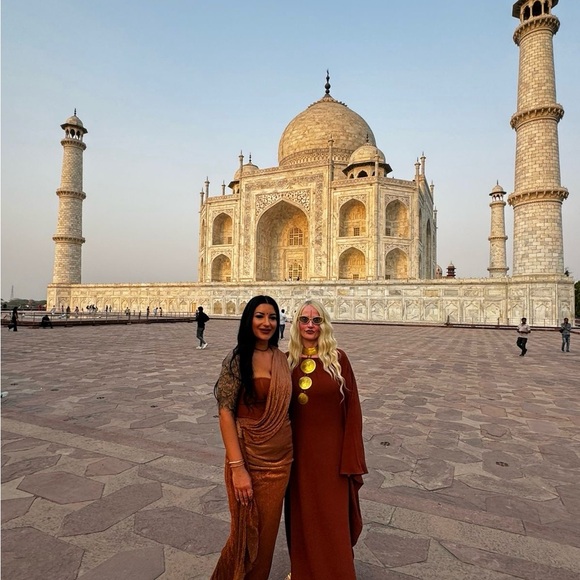 Taj Mahal Gorgeous ethereal Rusty earthy kaftan - Picture 7 of 7